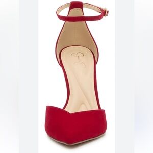 Jessica Simpson Red Suede Heels. Size 9.5